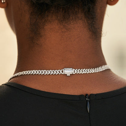 Diamond Cuban Necklaces Bundle in White Gold