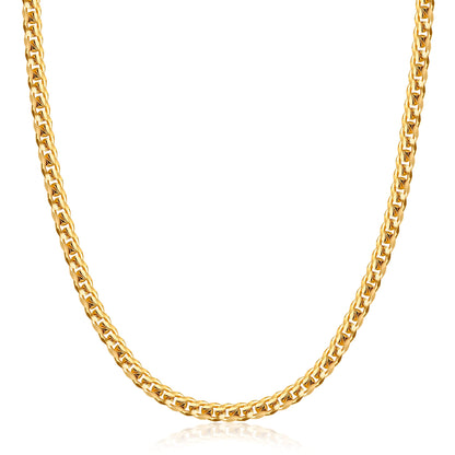 18k Gold Plated Miami Cuban Necklace 4mm Thick