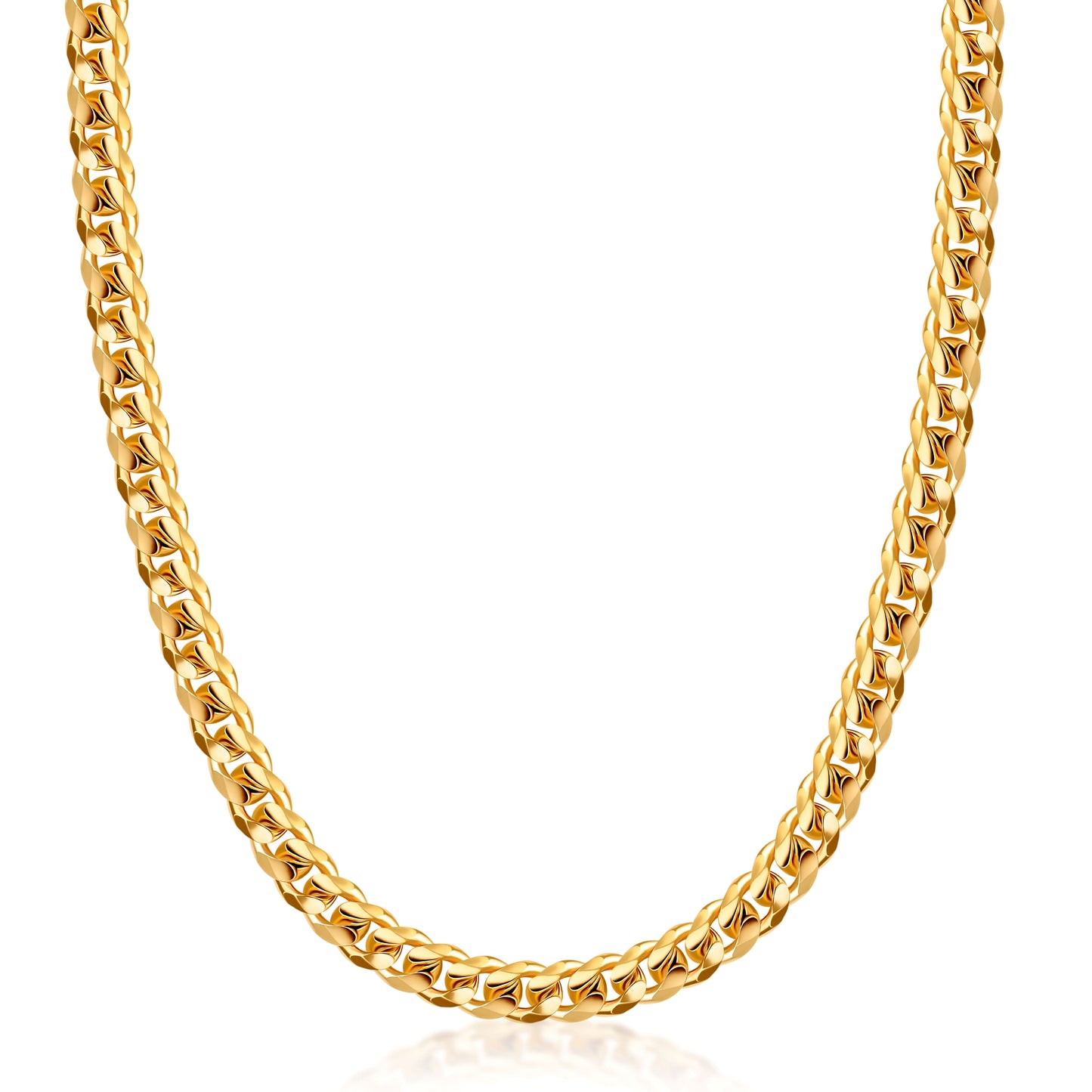 18k Gold Plated Miami Cuban Necklace 6mm Thick