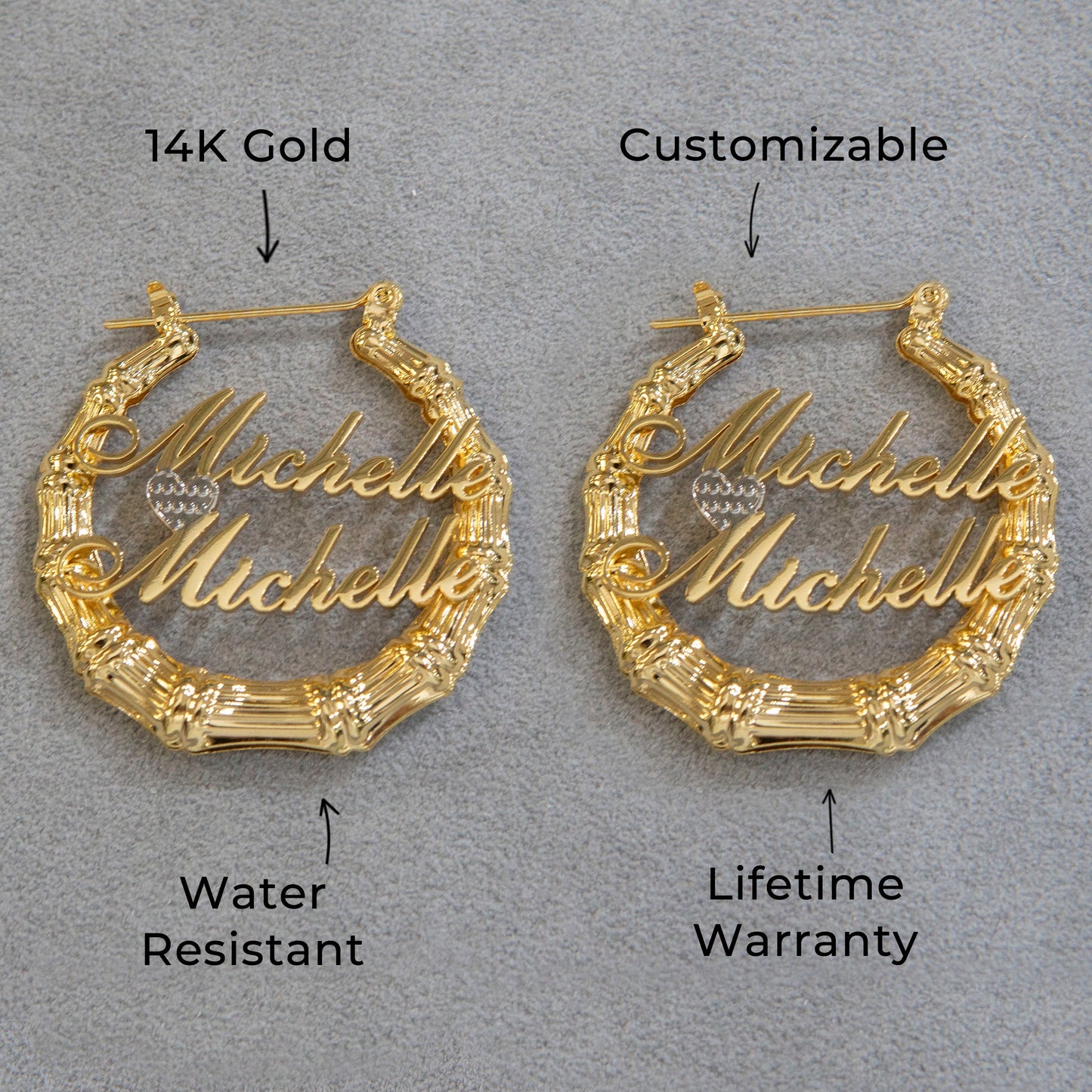Women Jewelry - 14K Gold Hoop Earrings | Style # E09