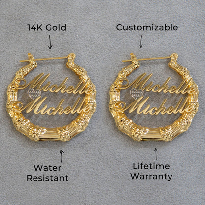 Women Jewelry - 14K Gold Hoop Earrings | Style # E09