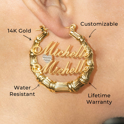 Women Jewelry - 14K Gold Hoop Earrings | Style # E09
