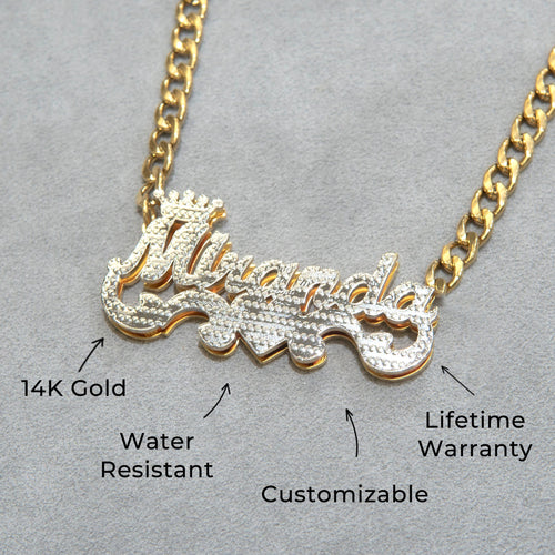 Women Jewelry - Gold Name Necklace | Style # N46