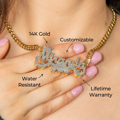 Women Jewelry - Gold Name Necklace | Style # N46