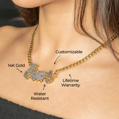 Women Jewelry - Gold Name Necklace | Style # N46