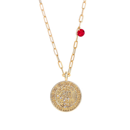 18K Gold Plated Zodiac Birth Coin