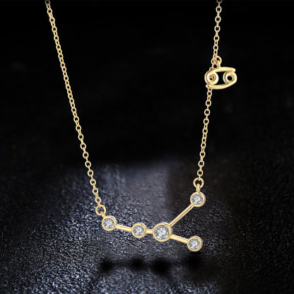 18K Gold Plated Zodiac Constellation Necklace