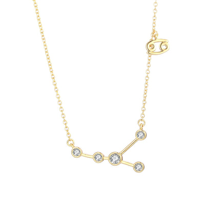 18K Gold Plated Zodiac Constellation Necklace