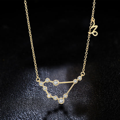 18K Gold Plated Zodiac Constellation Necklace