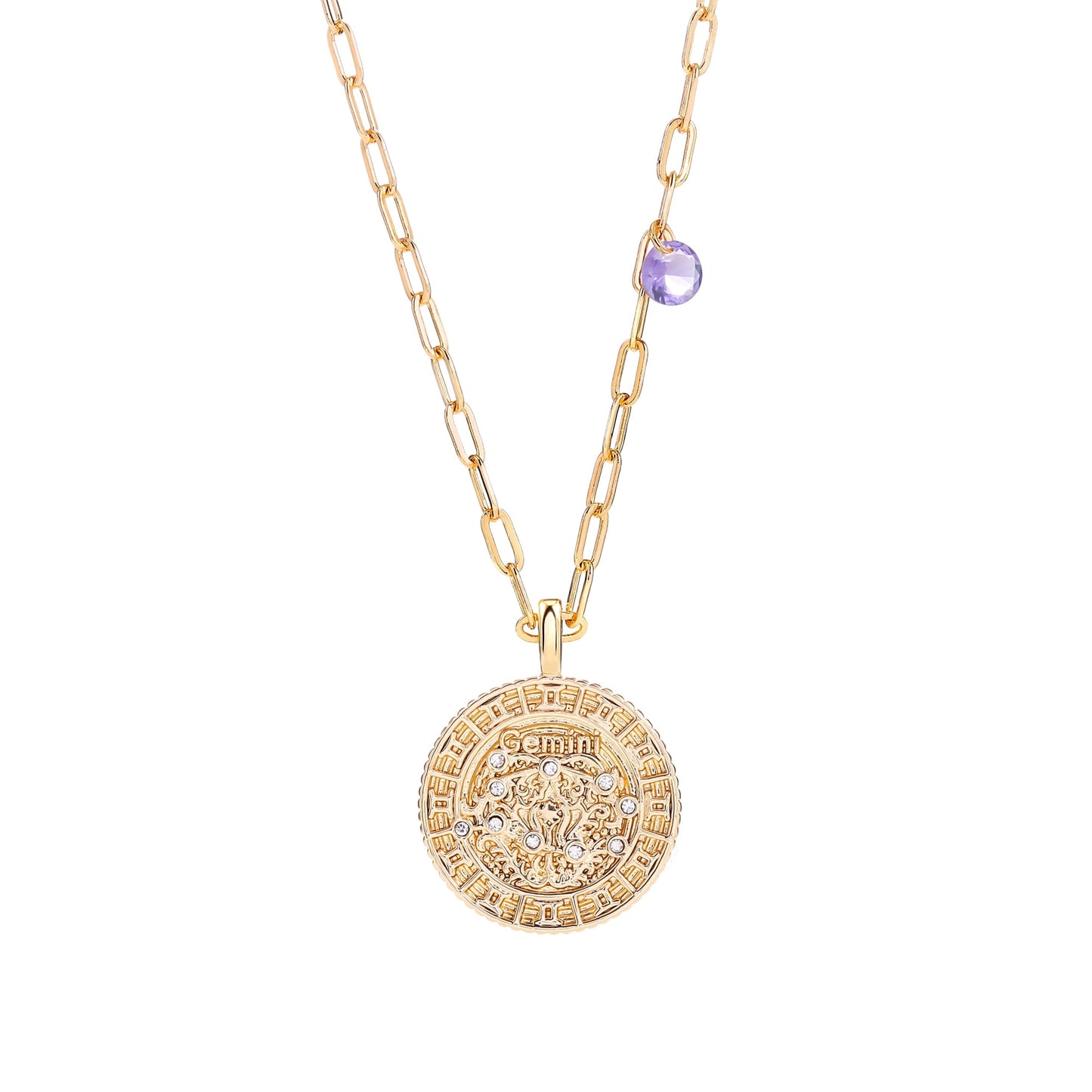 18K Gold Plated Zodiac Birth Coin