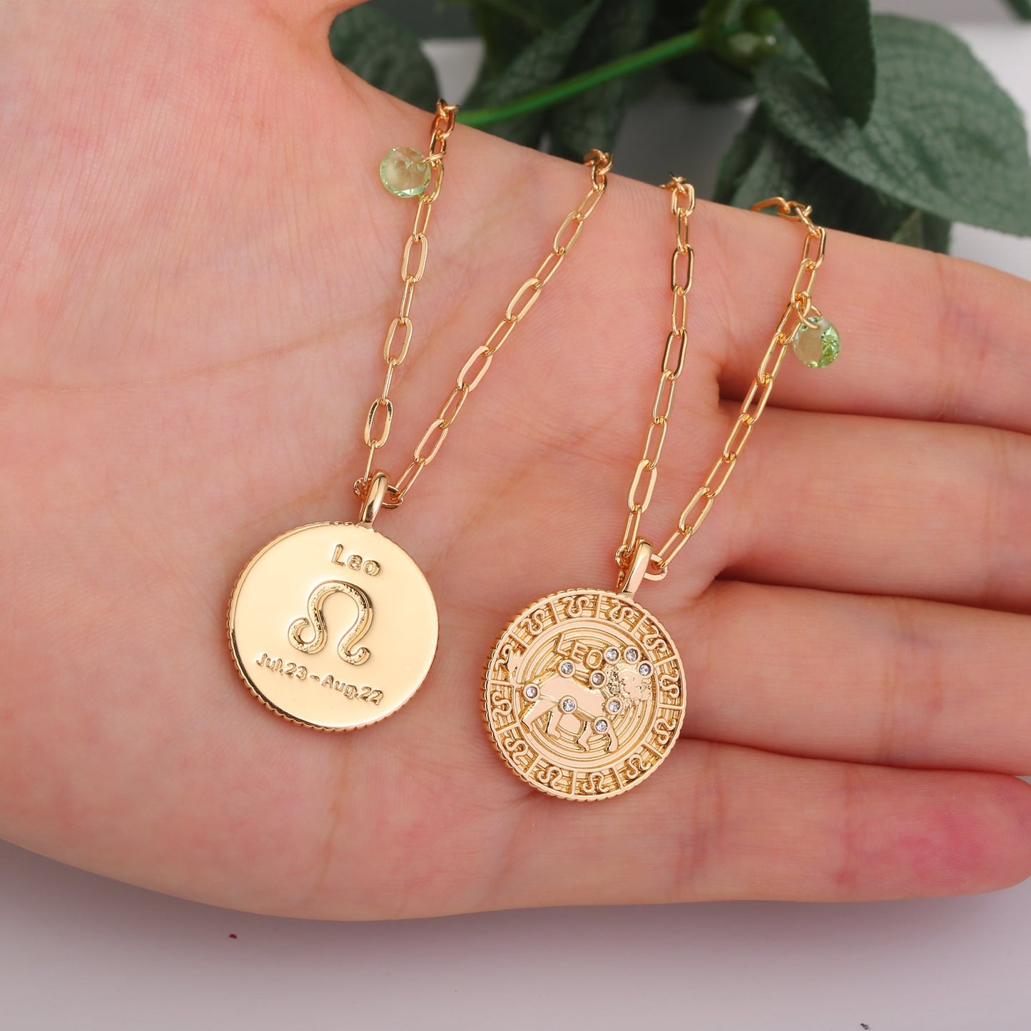 18K Gold Plated Zodiac Birth Coin
