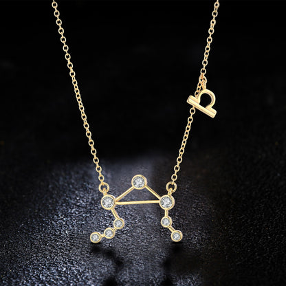 18K Gold Plated Zodiac Constellation Necklace