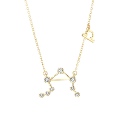 18K Gold Plated Zodiac Constellation Necklace