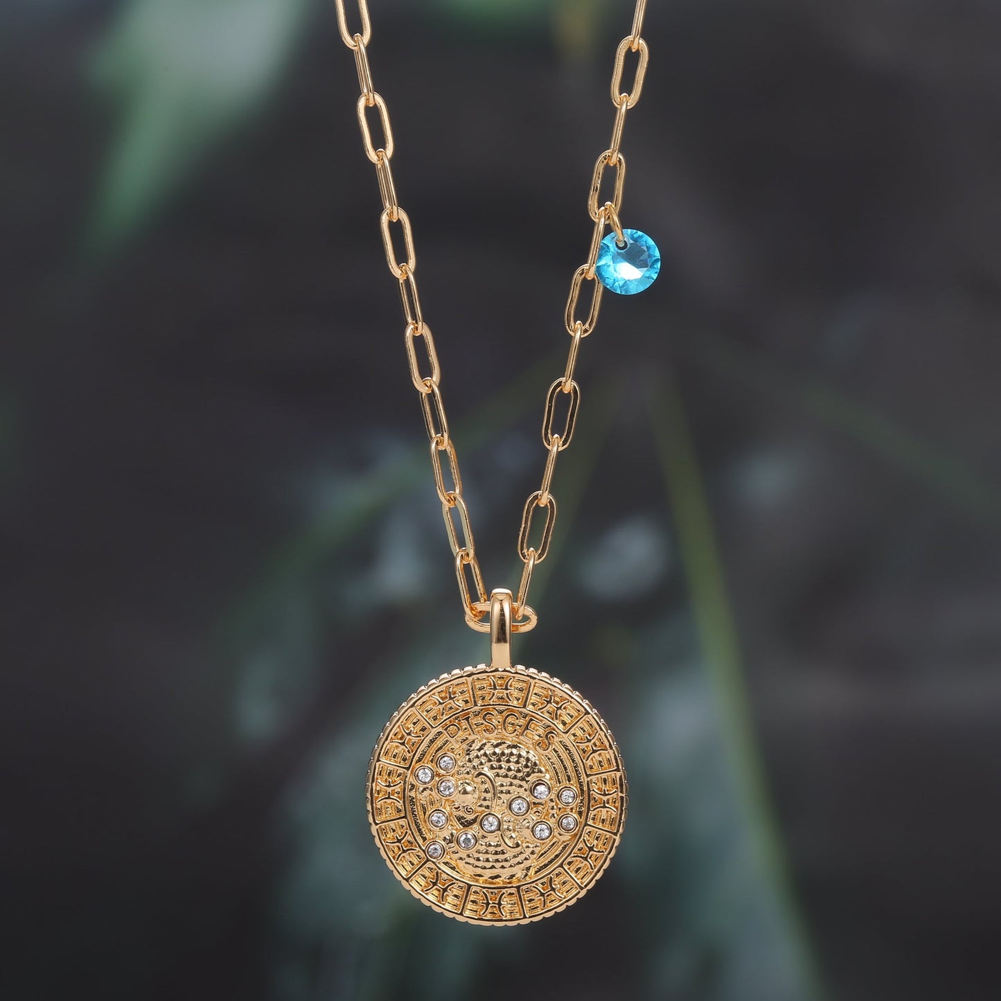 18K Gold Plated Zodiac Birth Coin