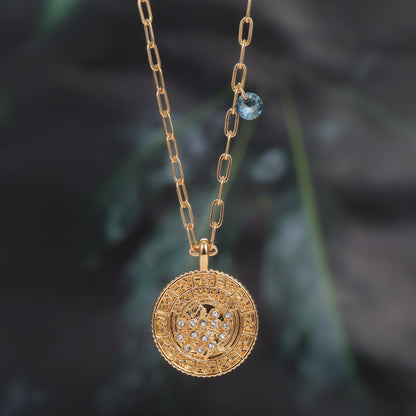 18K Gold Plated Zodiac Birth Coin