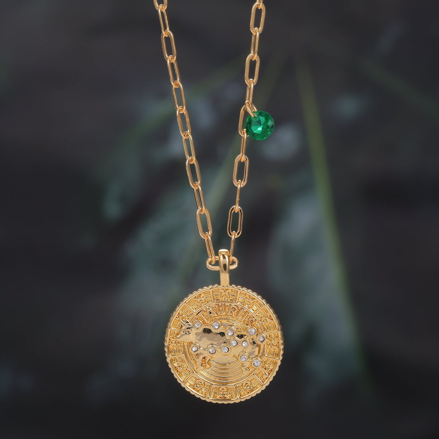18K Gold Plated Zodiac Birth Coin