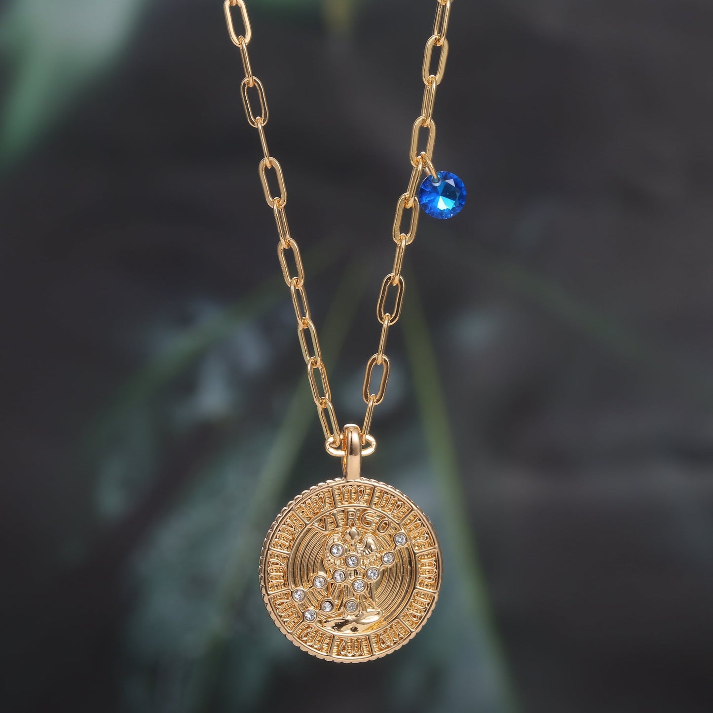 18K Gold Plated Zodiac Birth Coin