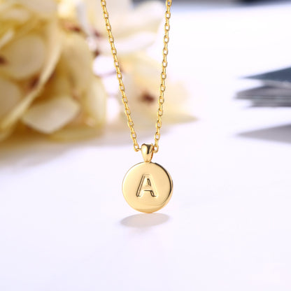 18K Gold Plated Monogram Necklace