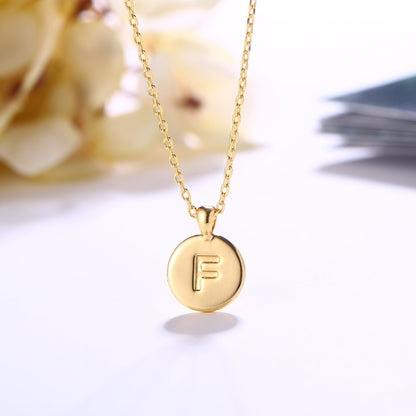 18K Gold Plated Monogram Necklace