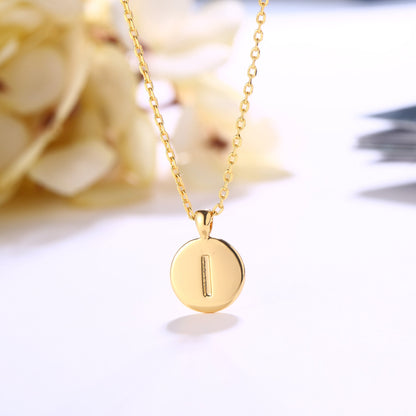18K Gold Plated Monogram Necklace