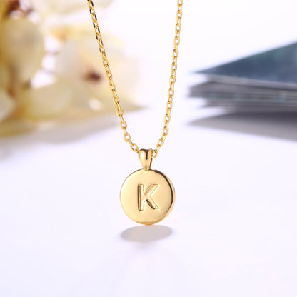 18K Gold Plated Monogram Necklace