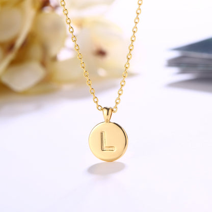 18K Gold Plated Monogram Necklace