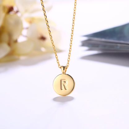 18K Gold Plated Monogram Necklace