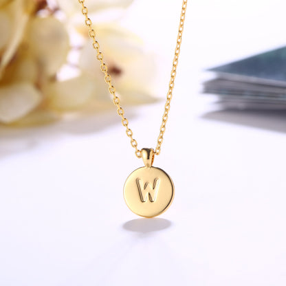 18K Gold Plated Monogram Necklace