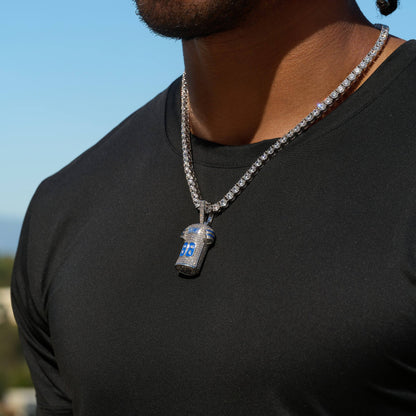 Dallas Cowboys Official NFL Ceedee Lamb Jersey #88 Pendant in White Gold