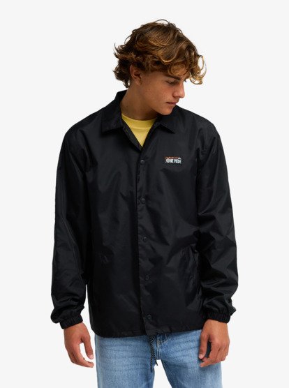 One Piece Coach Water-Repellent Jacket - Black