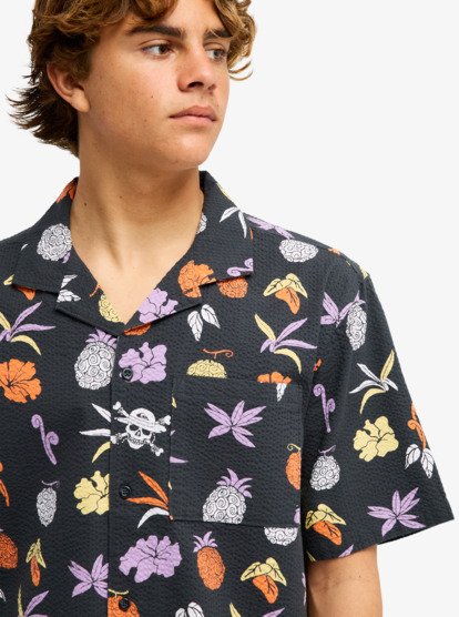 One Piece No Mi Short Sleeve Shirt - Phantom Opqs Gomu No Mi