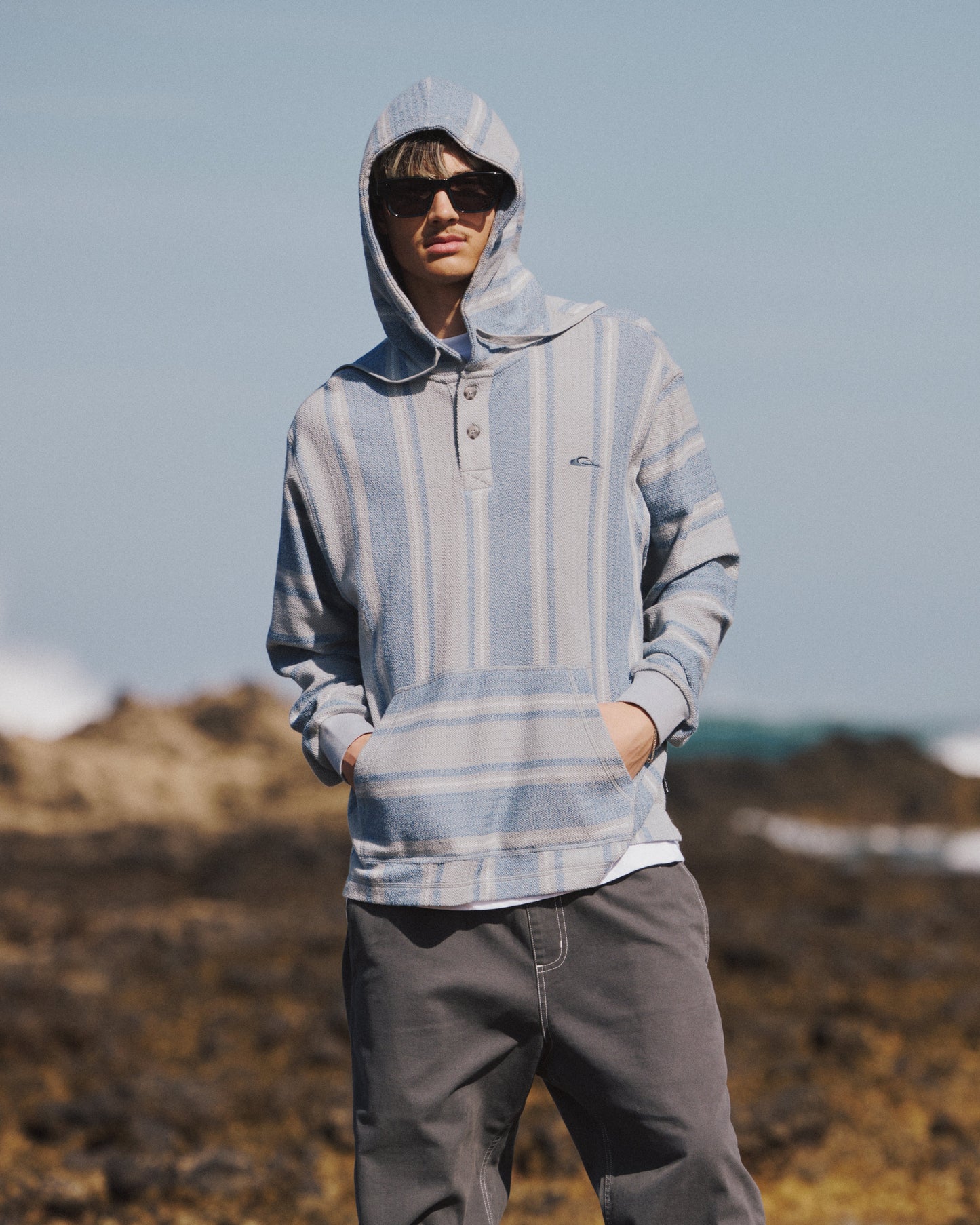 Chileno Henley Hoodie - Quiet Harbor
