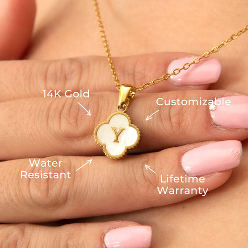 14K Gold Initial Name Necklace | Style #05