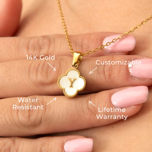 14K Gold Initial Name Necklace | Style #05