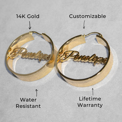 Women Jewelry - 14K Gold Hoop Earrings | Style # E18