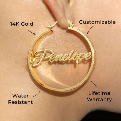 Women Jewelry - 14K Gold Hoop Earrings | Style # E18