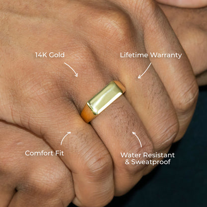 Mens Jewelry - Signet Gold Pinky Ring | 7 Grams