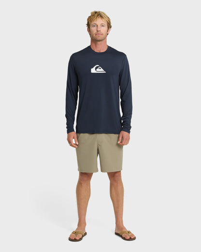 Comp Logo Large Logo Long Sleeve Rashguard - Navy