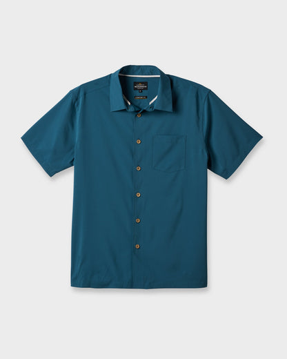 Chaser Short Sleeve Woven Shirt -  Real Teal