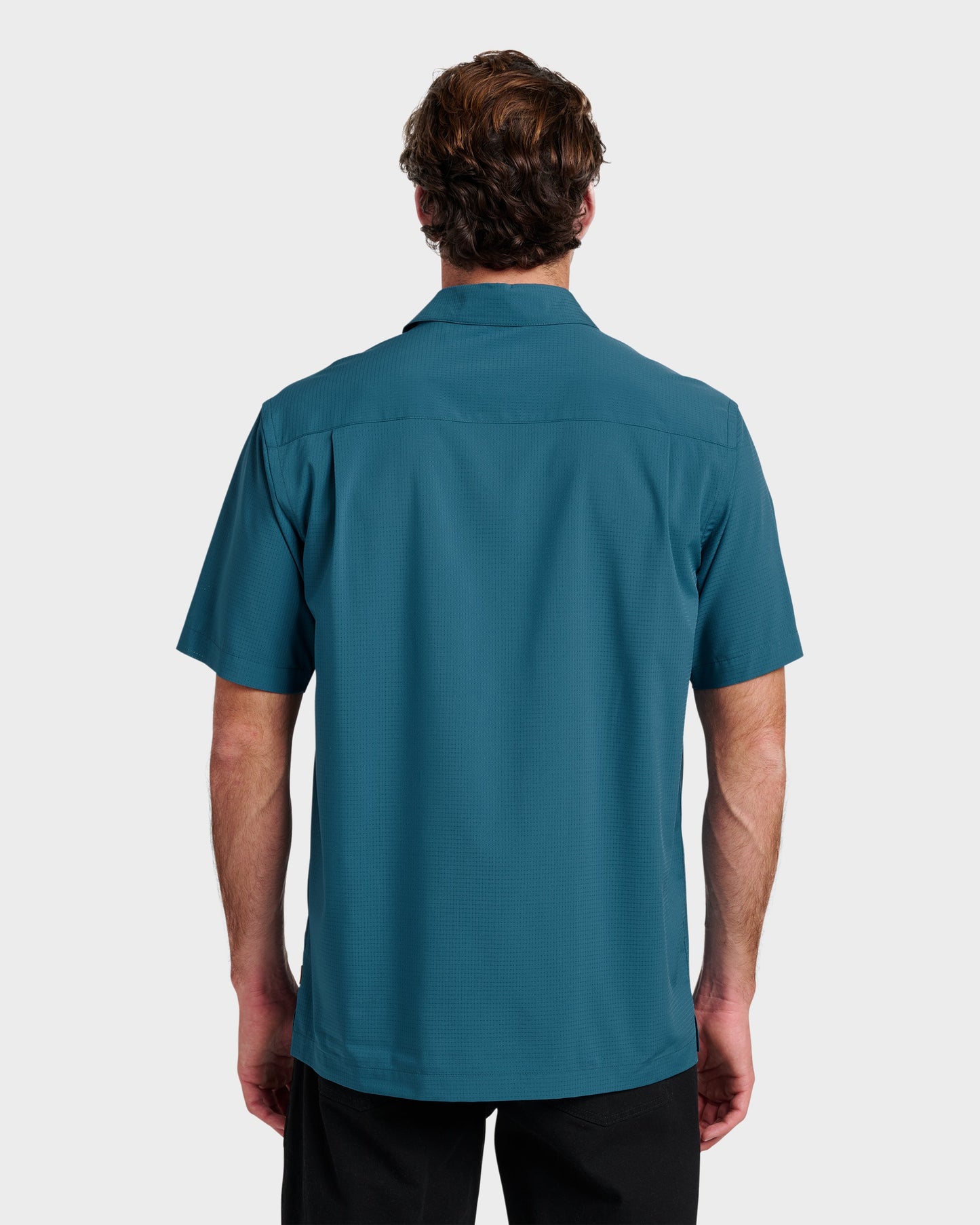 Chaser Short Sleeve Woven Shirt -  Real Teal
