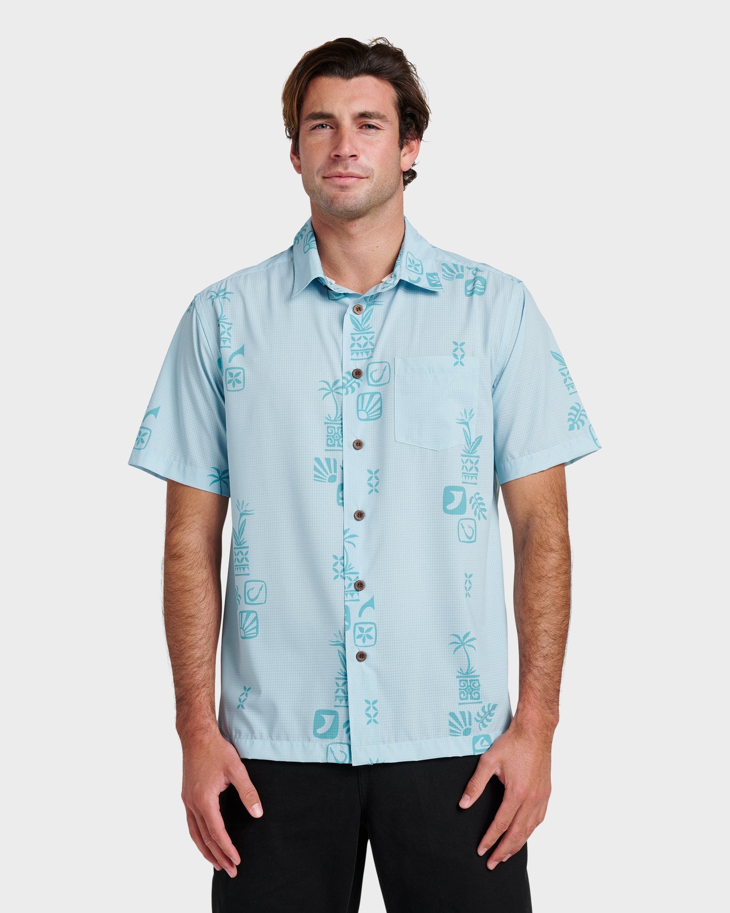 Waterman Mystic Fin Shirt - Sterling Blue