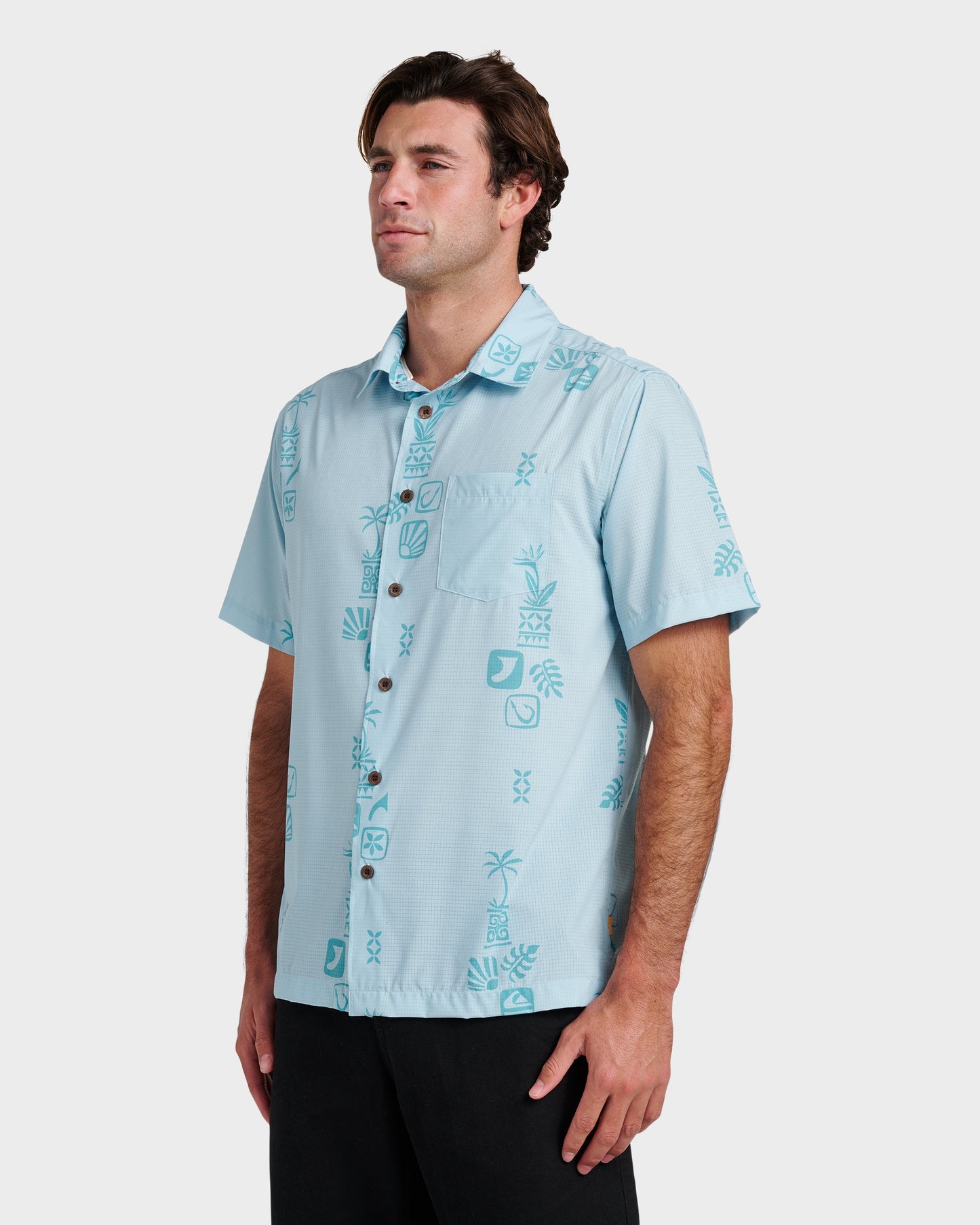 Waterman Mystic Fin Shirt - Sterling Blue