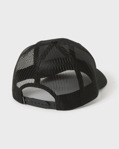 Suns Out Cotton Chino Twill Trucker Hat - Black