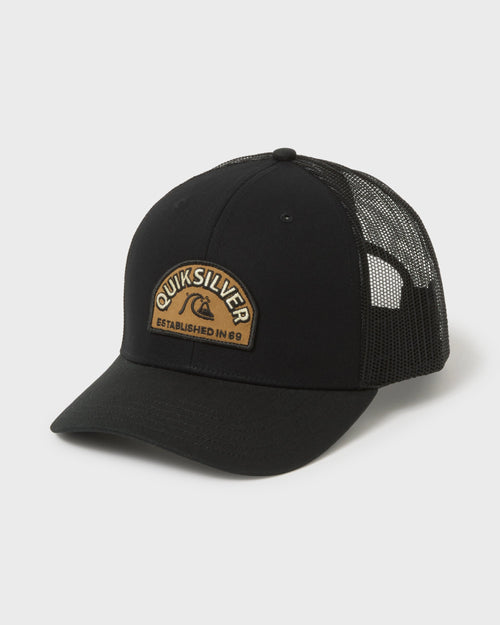 Suns Out Cotton Chino Twill Trucker Hat - Black