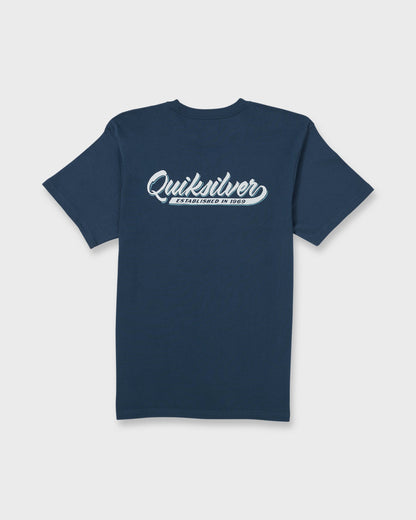 Thick To Thin Graphic Short Sleeve T-Shirt - Dark Denim