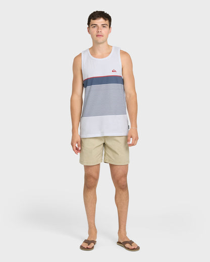 Tijuana Stripe Tank Top - White