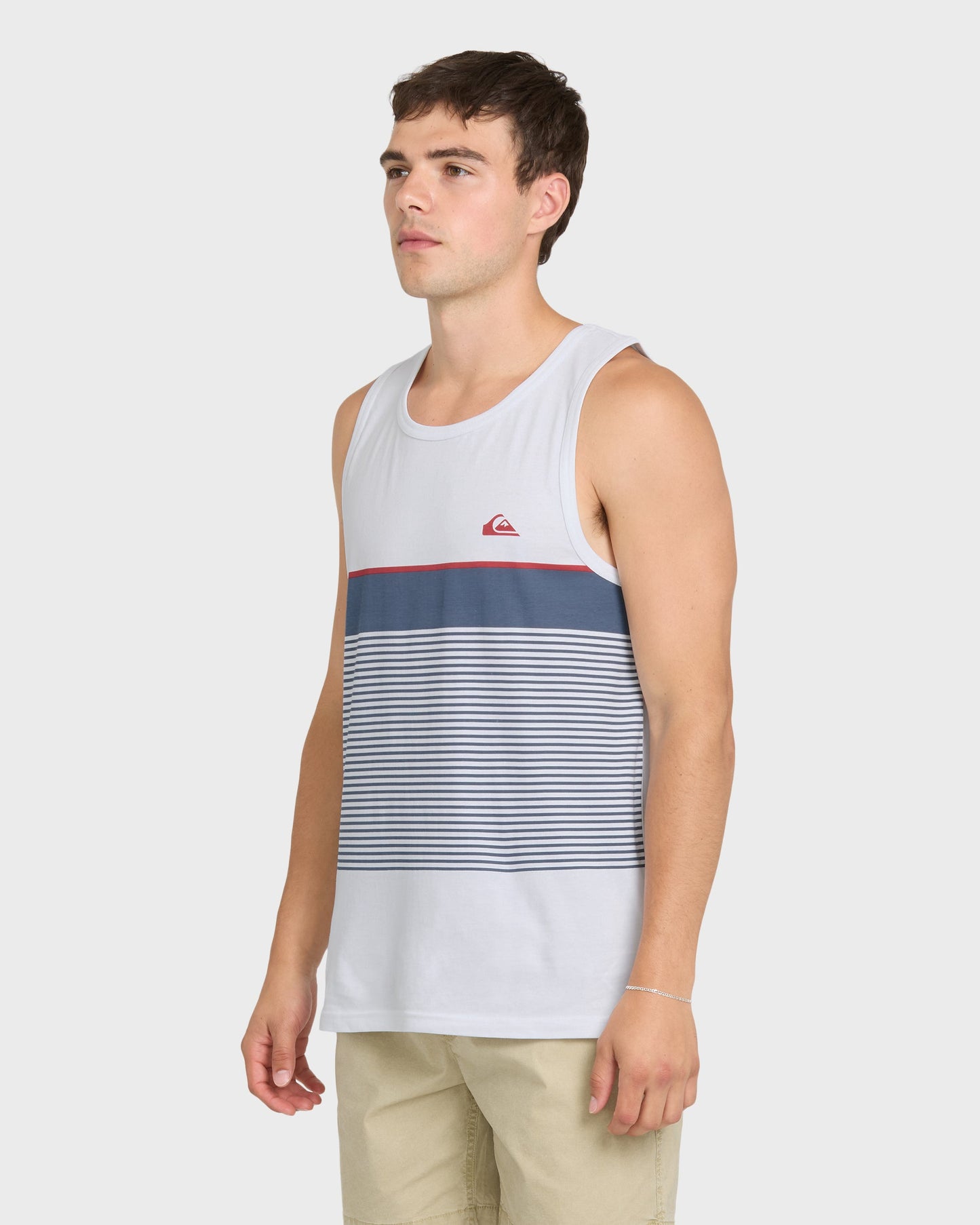 Tijuana Stripe Tank Top - White