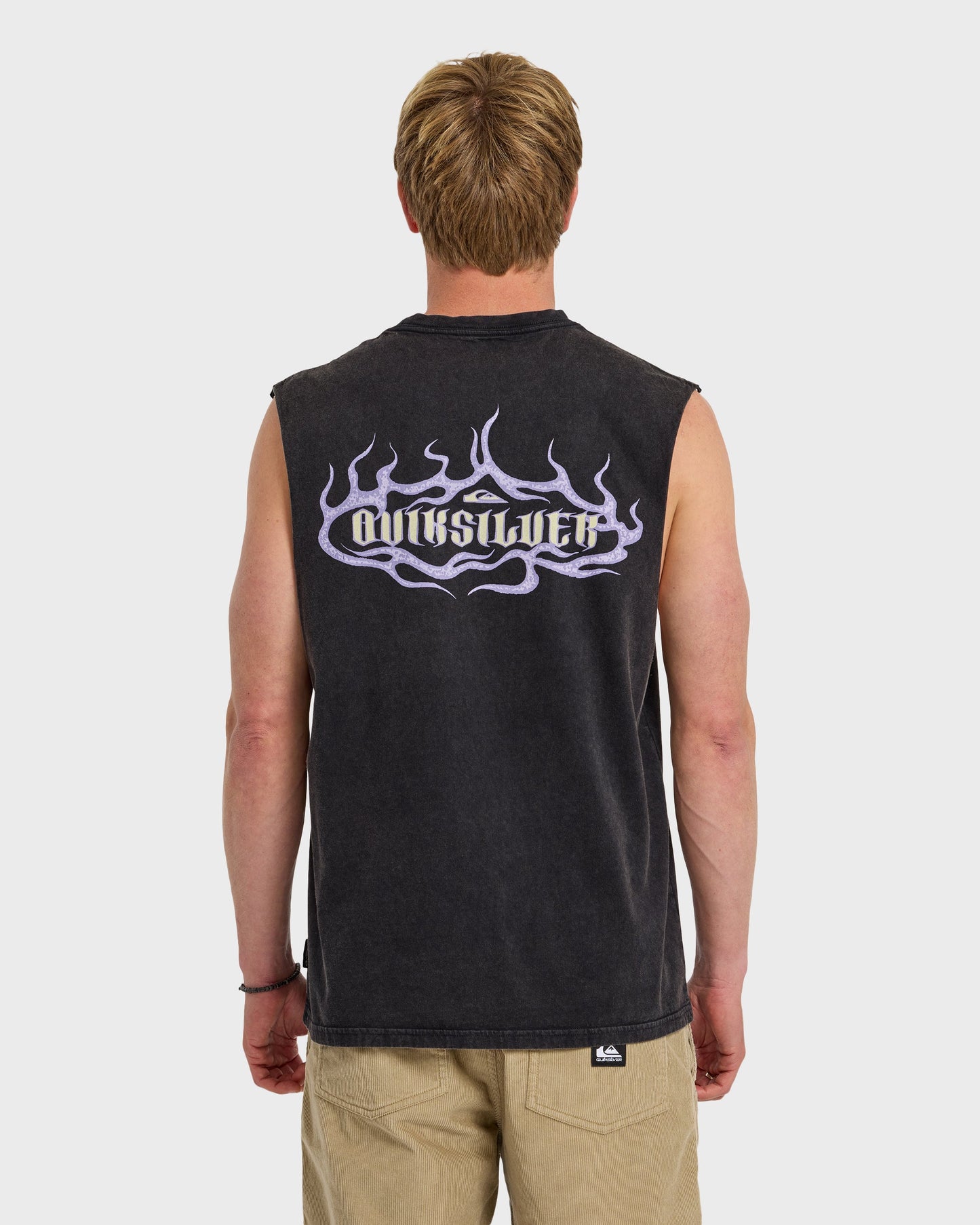 Dark Torch Acid Wash Oversized Tank - Phantom