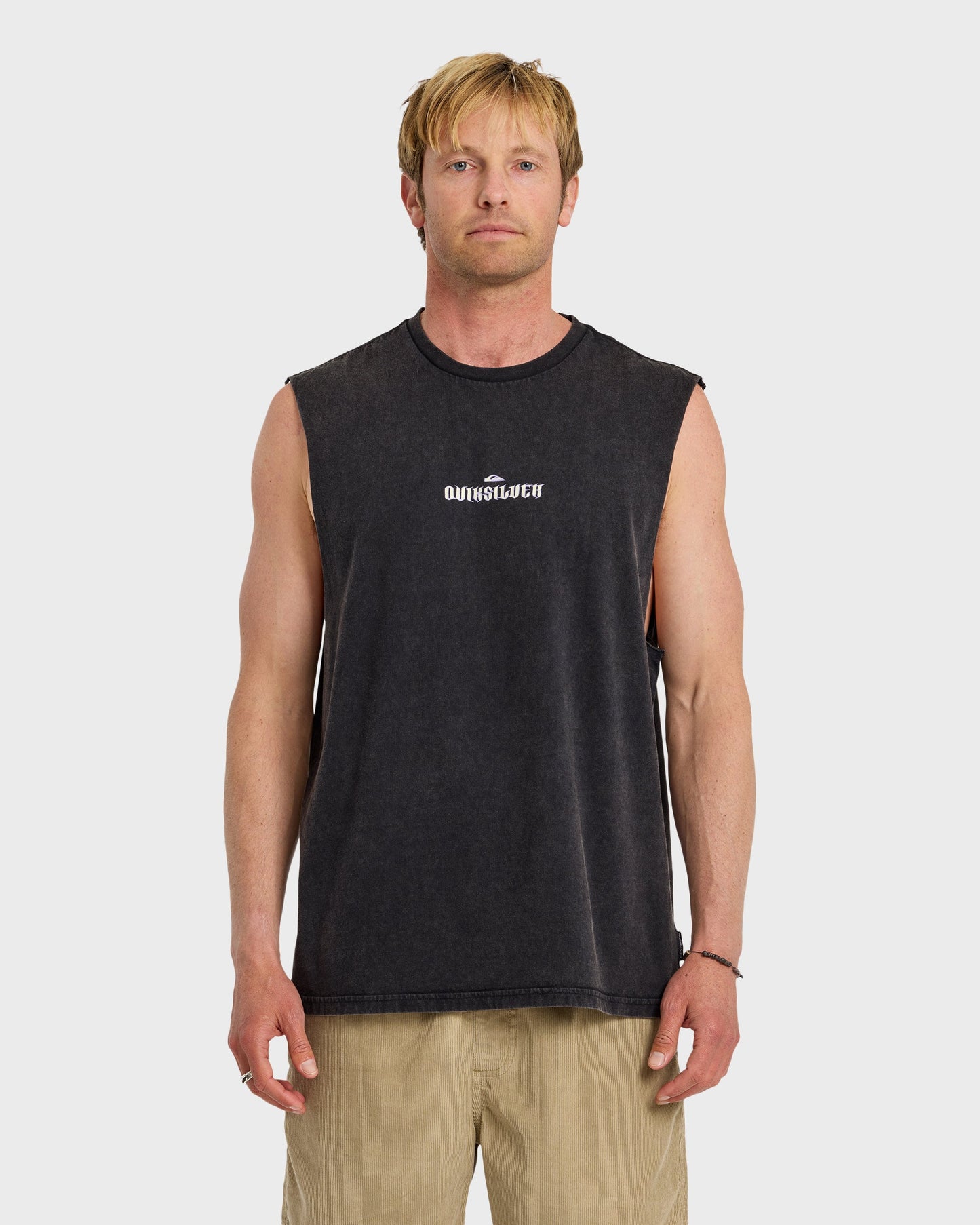 Dark Torch Acid Wash Oversized Tank - Phantom