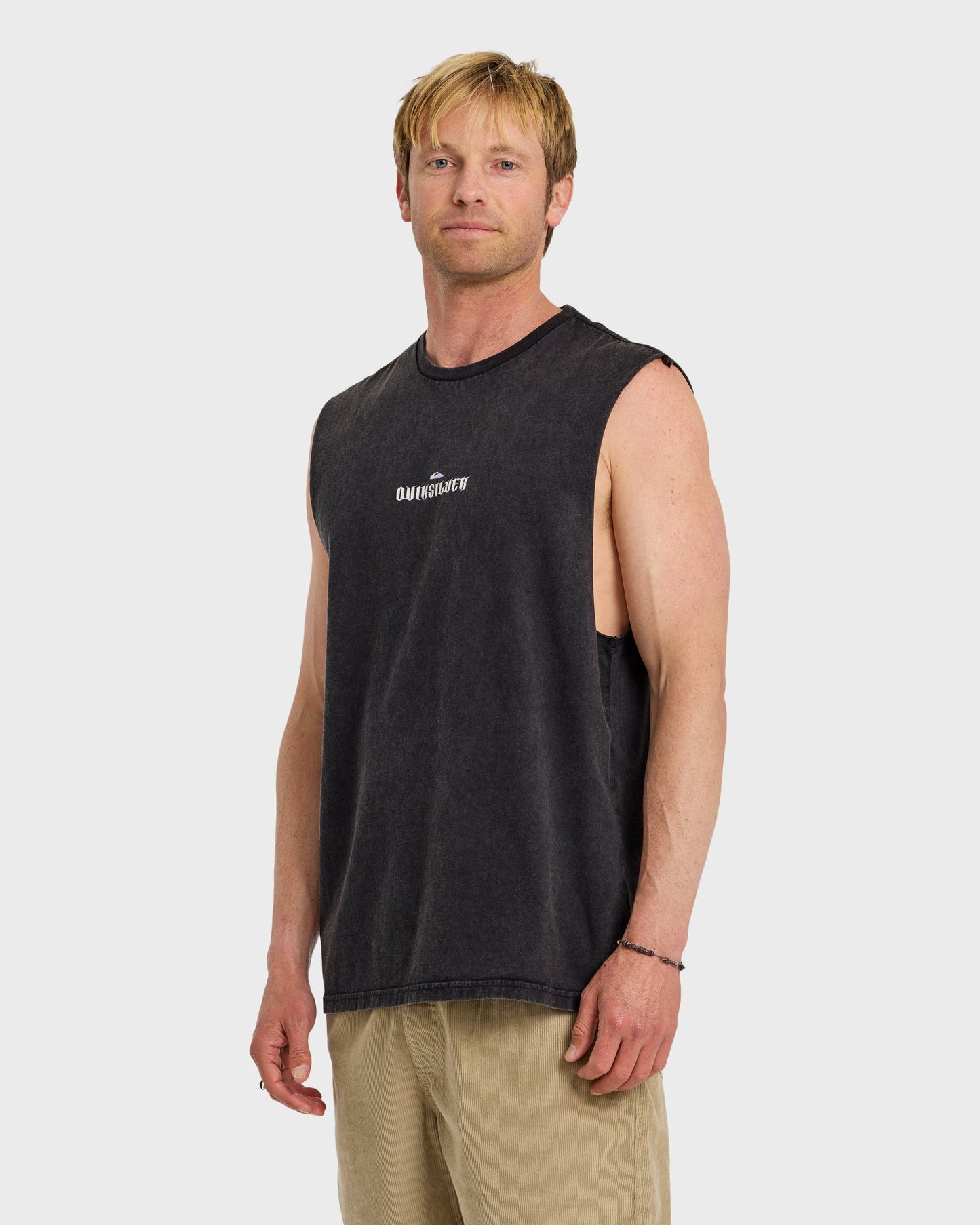 Dark Torch Acid Wash Oversized Tank - Phantom